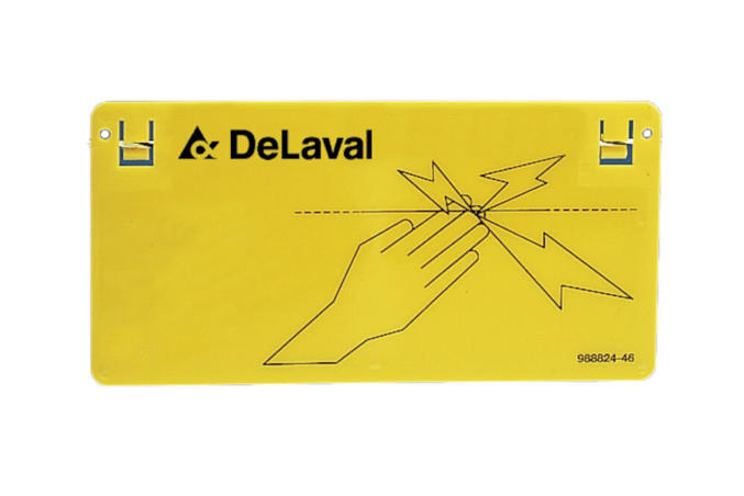 DeLaval warning sign