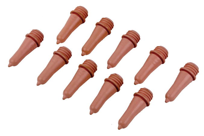 Screw on peach teat (10 pieces)