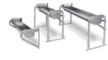DeLaval výklopné žlaby ST150, ST200 a ST250